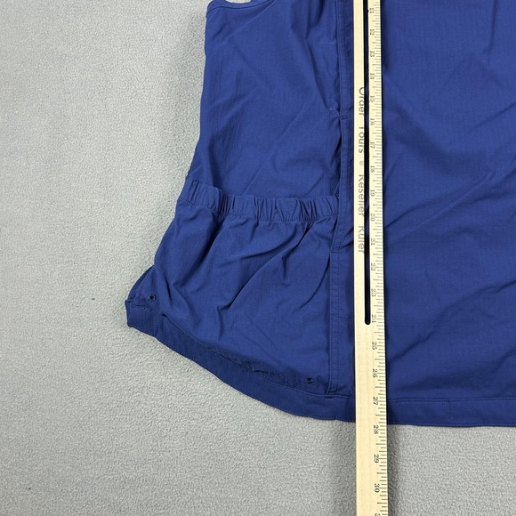 Duluth Trading Vest Womens 1X Blue Utility Fishing Travel Multi Pocket Zip Nylon - Picture 6 of 6